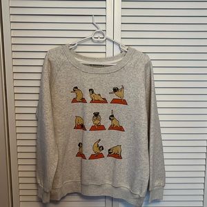 Pug Yoga Crewneck Sweatshirt